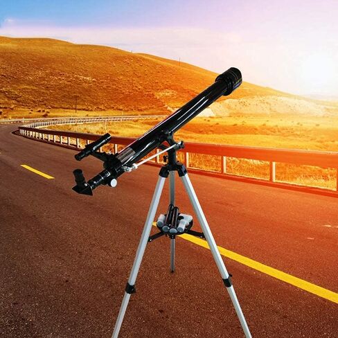 Telescope for Kids Adults Beginners 60mm Aperture 900mm Astronomical Refractor Telescope BAK4 Prism FMC Lens Telescope for Astronomy with Tripod to Observe Moon and Planet in Kuwait