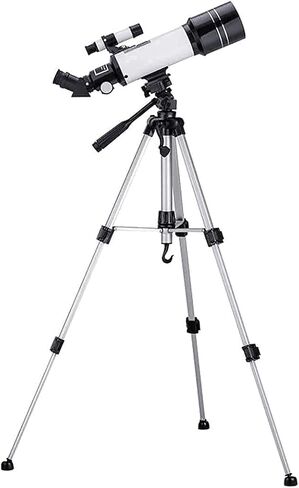 Telescope for Kids&Beginners 70mm Astronomy Refractor Telescope with Adjustable Tripod Travel Telescope with Carry Bag Phone Adapter and Wireless Remote White White Beautiful Home in Saudi Arabia