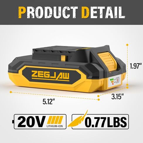 20V بطارية قابلة لإعادة الشحن بطارية 2.0AH (بطارية) in Kuwait