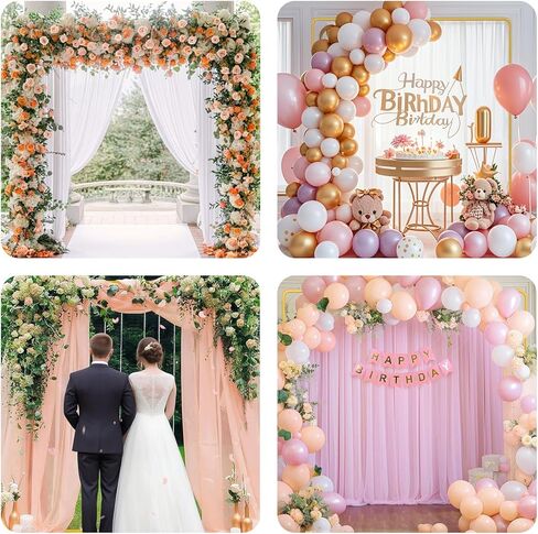 Gold Wedding Arch Backdrop Stand ، 6.6 قدم × 6.6 قدم مربع الخلفية المربعة للاحتفال حفلة عيد ميلاد حفل زفاف طفل دش الذكرى الديكور البالون Arbor Arbor in Kuwait
