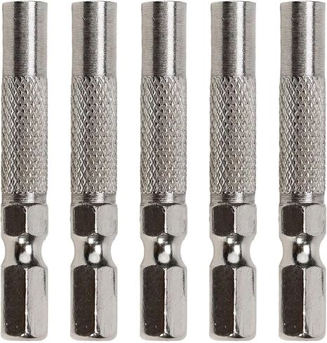 5pcs 6.35mm insert bit adapter to 4mm electric pecldriver socket حامل بتات المقبس السداسي المغناطيسي لتطبيقات مختلفة in Saudi Arabia