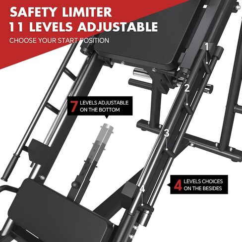 Squat Wedge Block (4PCS) for Heel Elevated Squat, Adjustable Non-Slip Squat Ramp, Deadlift Wedge, Calf Stretcher, Slant Board, Incline Board, Improve Mobility Balance and Strength Performance in Kuwait