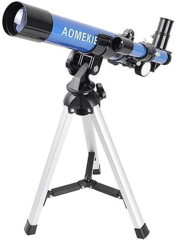 High Power HD Kids Telescope for Adults Astronomy Beginners 40mm Aperture 400mm Focal Length Mount Astronomical Refracting Telescope Fully-Coated Glass Optics Blue in Saudi Arabia