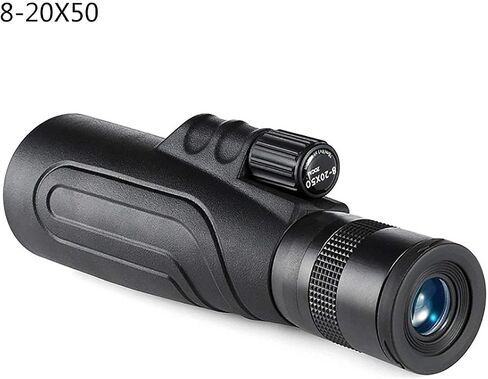 التلسكوب أحادي العين الاحترافي 8-20x50 حلي طاقة عالية مع Nightproof Night مع التركيز المزدوج الدائم والواضح لمشاهدة الطيور السفر السفر in Saudi Arabia