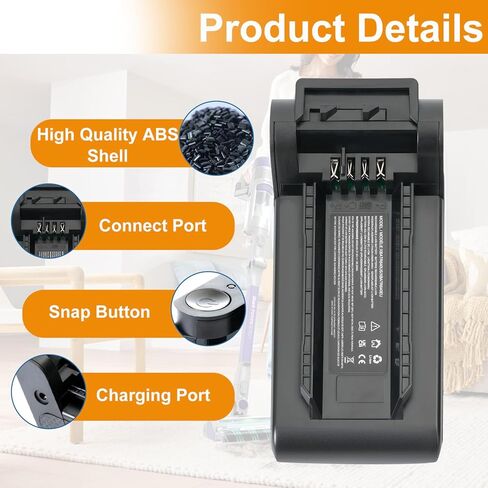 XBATR640US استبدال البطارية المتوافقة مع Shark IP1251 ، IP1250 ، IP1255 ، IP1251C ، IP1220 ، IP1220C ، IP3251 ، IP3251C ، IP3225 ، IP3124 ، IP3252 4600MAH in Kuwait