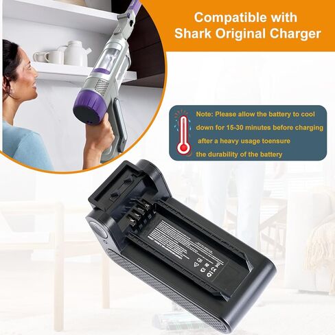 XBATR640US استبدال البطارية المتوافقة مع Shark IP1251 ، IP1250 ، IP1255 ، IP1251C ، IP1220 ، IP1220C ، IP3251 ، IP3251C ، IP3225 ، IP3124 ، IP3252 4600MAH in Kuwait