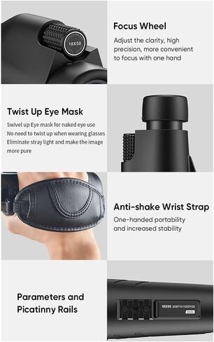 Tamping Telescope 10x50 Monocular Monocular مع محول الهاتف الذكي - Bak4 Prism Scope لمشاهدة الطيور والمشي لمسافات طويلة in Saudi Arabia