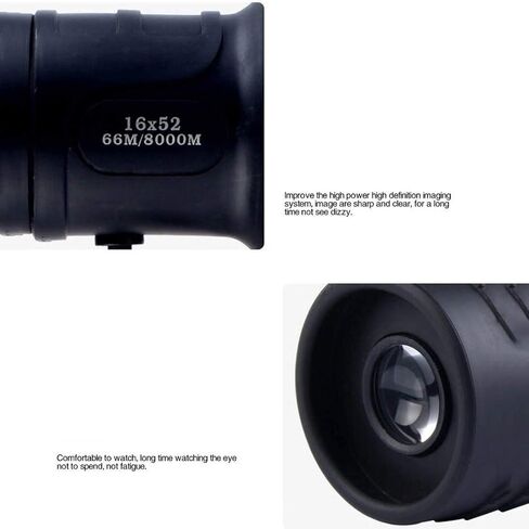 16x52 عالية الطاقة HD Zoom Telescope أحادي - BAK4 PRISM عدسة مع حامل الهواتف الذكية وترايبود ، عدسة تكبير التكبير 16x التكبير in Saudi Arabia