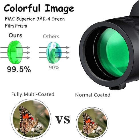 40x60 High Power Monocular Telescope for Adults & Kids - Waterproof Zoom Monoscope with Tripod and Phone Adapter for Star Gazing and Bird Watching in Saudi Arabia