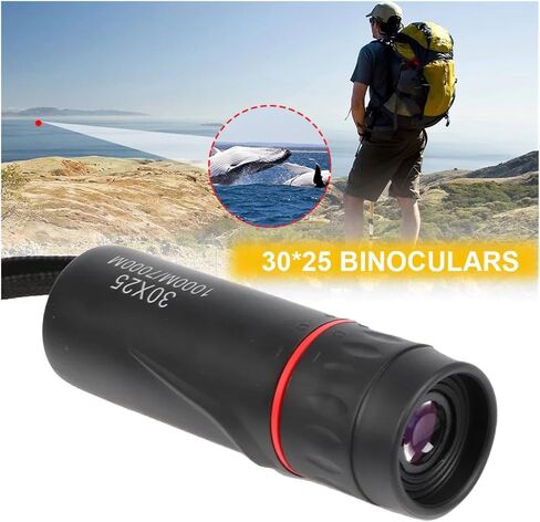 HD 30x25 Monocular Telescope Binoculars - Zooming Focus with Green Film Lens for Outdoor Hunting, Tourism, and Sharp Image Viewing in Saudi Arabia