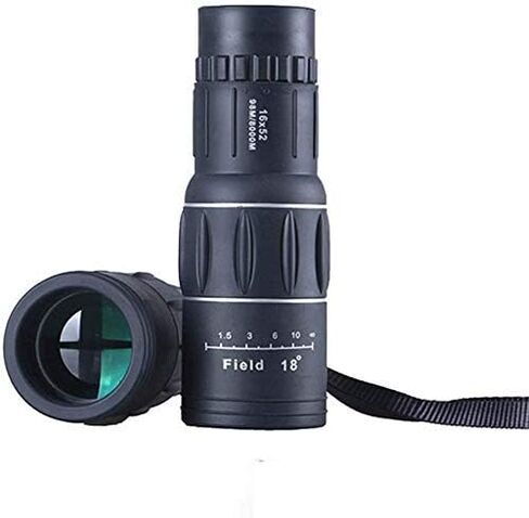6X52 Zoom Monocular Telescope - Portable, Hand Focus, Fully Coated Optical Glass Lens with Phone Clip and Tripod Compatibility in Saudi Arabia