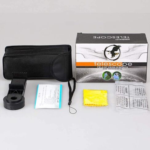 6X52 Zoom Monocular Telescope - Portable, Hand Focus, Fully Coated Optical Glass Lens with Phone Clip and Tripod Compatibility in Saudi Arabia