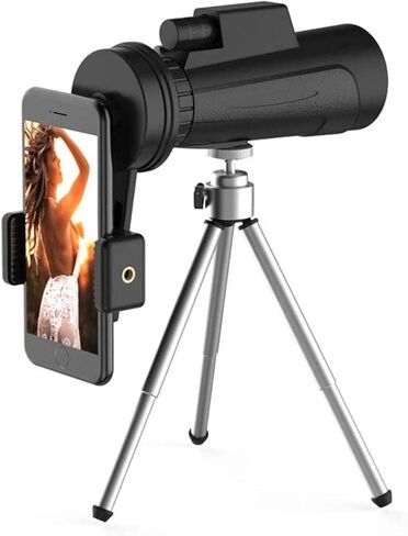 10x42 Portable Binoculars Telescope - High Power Monocular with BAK4 Prism Lens, Smartphone Adapter, and Tripod Compatibility for Concerts in Saudi Arabia
