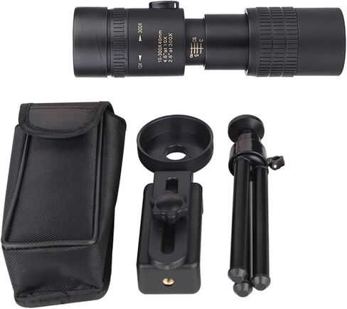 10-300X40mm BAK4 Prism Monocular Telescope with Tripod Holder - Perfect for Bird Watching, Camping, and Hiking in Saudi Arabia