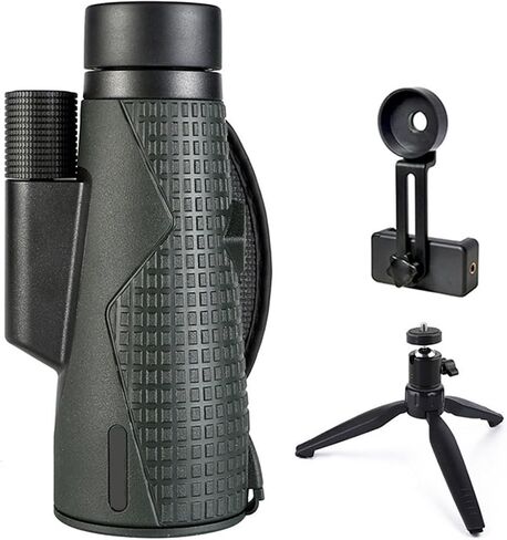 56mm ED Lens Monocular Telescope - 12X Powerful IPX7 Waterproof for Hunting and Camping with Sharp Images in Saudi Arabia