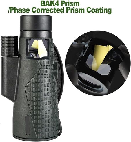 56mm ED Lens Monocular Telescope - 12X Powerful IPX7 Waterproof for Hunting and Camping with Sharp Images in Saudi Arabia