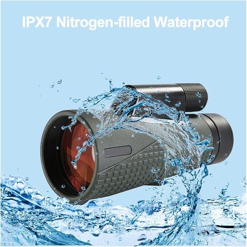 56mm ED Lens Monocular Telescope - 12X Powerful IPX7 Waterproof for Hunting and Camping with Sharp Images in Saudi Arabia