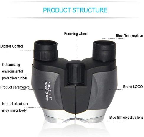 10X22 Monocular Binoculars with 1000M Long Range - HD Powerful BAK4 Prism Waterproof Telescope, 16X52 in Saudi Arabia