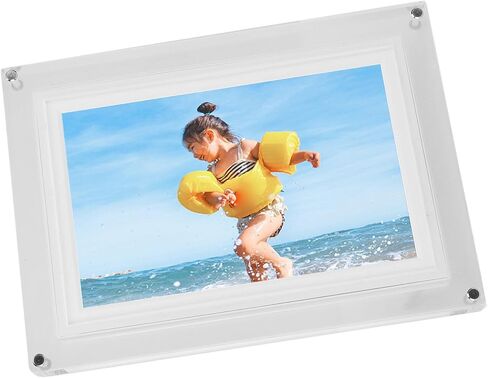 Pomya WiFi Electronic Picture Frame, Touchscreen Wireless App Sharing Digital Picture Frames 10.1 Inches for Home Office (US Plug) in Saudi Arabia
