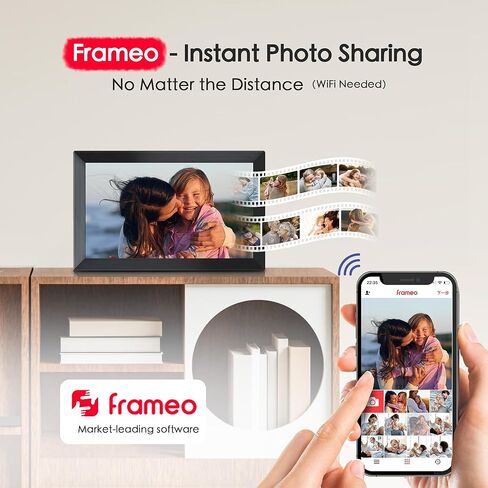 15.6 '' Frameo WiFi Digital Picture Frame مع 7 "ساعة رقمية مع تاريخ ووقت للمسنين in Kuwait