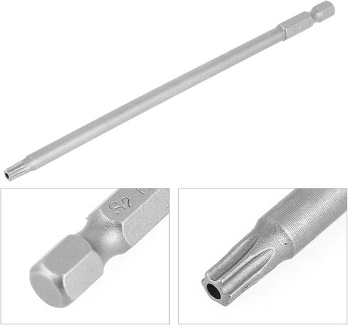 5Pcs Torx Bit Set 150mm Long Torx Screwdriver Bits, 1/4" Hex Shank T10-T30 Magnetic Security Star Screwdriver Bits Set in Saudi Arabia