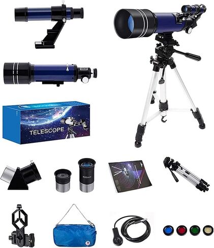 Astronomy Refractor Monocular Telescopes HD Glass Optics Lenses Travelling Telescope with Phone Adapter Moon Filter in Saudi Arabia