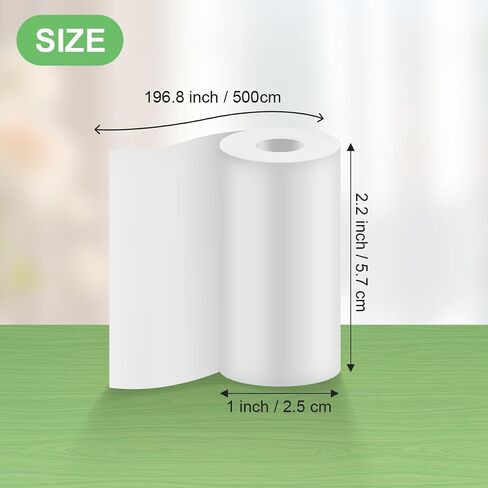 5 Rolls Instant Camera Refill Print Paper, HD Print Camera Paper Refill for Most Instant Camera, White (57X25mm) in Saudi Arabia