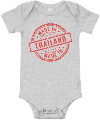 Made in Thailand baby onesie, Thai baby gift, cute baby bodysuit, Thailand pride baby, Thai baby clothes in Kuwait