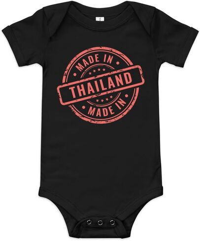 Made in Thailand baby onesie, Thai baby gift, cute baby bodysuit, Thailand pride baby, Thai baby clothes in Kuwait