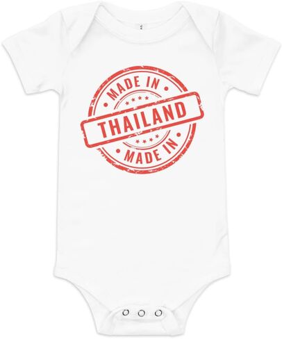 Made in Thailand baby onesie, Thai baby gift, cute baby bodysuit, Thailand pride baby, Thai baby clothes in Kuwait