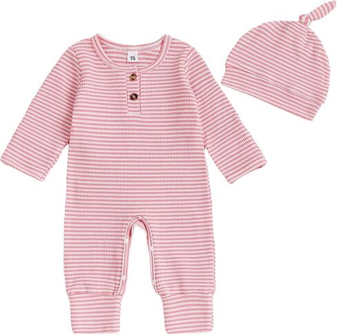 MERSARIPHY Newborn Boy Girl Outfit Gender Neutral Baby Clothes Knitted Romper Coming Home From Hospital One Piece Bodysuit in Saudi Arabia
