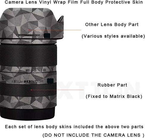 Camera Lens Sticker for Sigma 18-50mm F2.8 DC DN Fit for Sony E/Fuji X Mount Camera Coat Wraps Film Protector Vinyl Decal Skin 1:2.8 18-50 2.8(Circuit Titanium) in Saudi Arabia