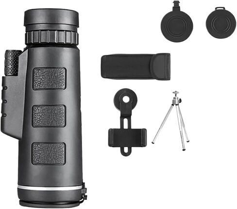 40X60 HD Professional Telescope Monocular - Night Vision, Powerful Zoom, Waterproof, Smartphone Compatible, Ideal for Hunting, Camping, and Sharp Images in Saudi Arabia