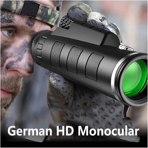 40X60 HD Professional Telescope Monocular - Night Vision, Powerful Zoom, Waterproof, Smartphone Compatible, Ideal for Hunting, Camping, and Sharp Images in Saudi Arabia