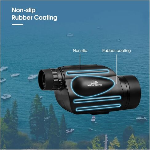 13x50 Waterproof and Fog Proof Monocular Telescope - with Di Reticle for Sporting Events and Hiking - Sharp Images in Saudi Arabia
