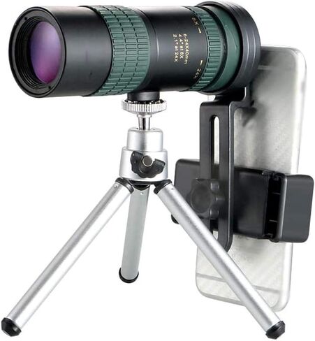 8-24x30 Zoom Monocular Telescope with BAK4 Prism & Smartphone Adapter - Versatile for Various Activities in Saudi Arabia