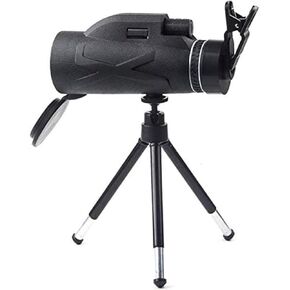 80X100 High Power & HD Monocular Telescope with BAK4 Prism - Includes Mobile Phone Clip and Aluminum Alloy Tripod in Kuwait