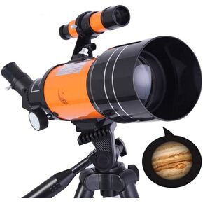 Telescope for Kids Adults Astronomy Beginners 70mm Refractor Telescopes 70mm Aperture 400mm Mount with Adjustable Tripod with Moon Filter in Saudi Arabia