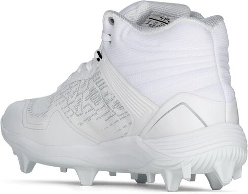 Boombah Viper Pureknit Women's Molded Mid Cleat - White Out - Multiple Color Options - Multiple Sizes in Saudi Arabia