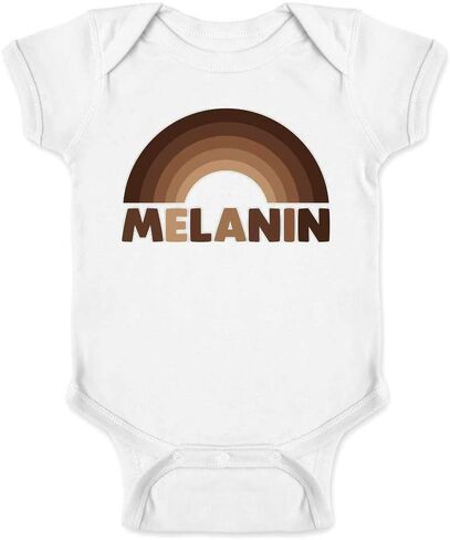 Pop Threads Melanin Rainbow Black History Pride BHM BLM Infant Baby Boy Girl Bodysuit in Saudi Arabia