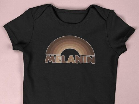 Pop Threads Melanin Rainbow Black History Pride BHM BLM Infant Baby Boy Girl Bodysuit in Saudi Arabia