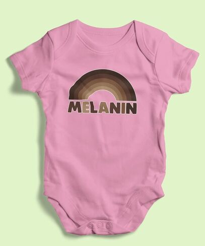 Pop Threads Melanin Rainbow Black History Pride BHM BLM Infant Baby Boy Girl Bodysuit in Saudi Arabia