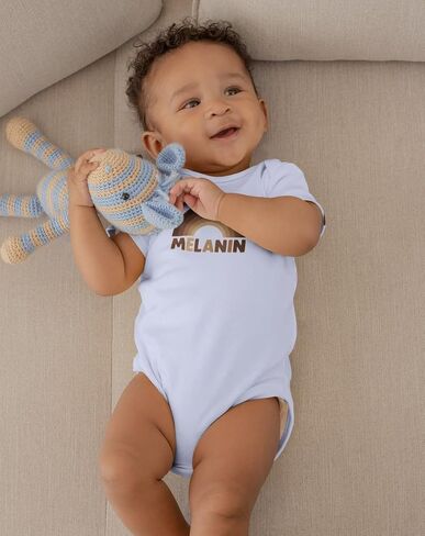 Pop Threads Melanin Rainbow Black History Pride BHM BLM Infant Baby Boy Girl Bodysuit in Saudi Arabia