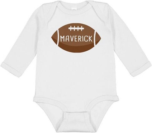 Football Maverick Long Sleeve Baby Infant Bodysuit in Saudi Arabia