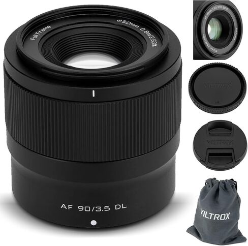 عدسة Viltrox 90mm F3.5 DL-MOUNT ، عدسة تلقائية تلقائية تلقائية تلقائيية متوسطة الإطار من أجل DJI 3 ، لكاميرا DJI Ronin 4D in Saudi Arabia