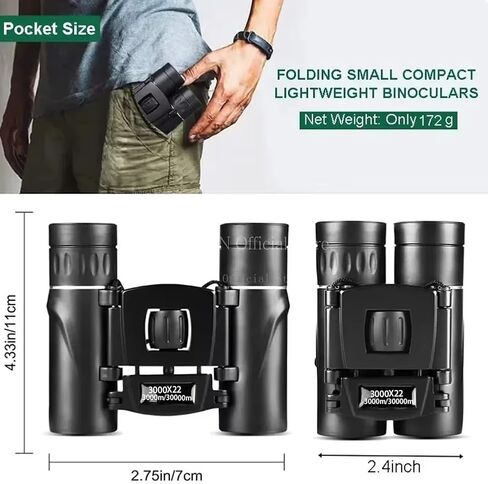 Small High Powered Binoculars, Compact Binoculars for Adults Kids, Mini Pocket Lightweight Waterproof for Outdoor, Concert in Saudi Arabia