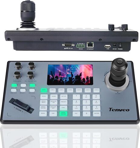 Tenveo PTZ Camera and Controller Bundle/Kits - 20X AI Tracking NDI SDI/HDMI/USB3.0/LAN(PoE) PTZ Camera + 20X AI Tracking SDI/HDMI/USB3.0/LAN(PoE) PTZ Camera and PTZ Joystick Keyboard Controller in Saudi Arabia