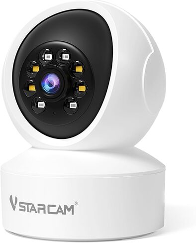720P Indoor Cameras for Home, 360° Indoor Pet Camera with Speaker Color Night Vision, Motion Detection, 24/7 SD & Cloud Storage, 2.4GHz WiFi Camera in Saudi Arabia