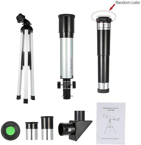 2021 Updated Telescope for Kids Beginners Adult Gift New Gift 90X Zoom Telescope 360x50mm Refractive Space Astronomical Telescope Monocular Travel Spotting Scope with Tripod in Saudi Arabia