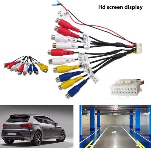 XDCPA10BT Pre-Amp/Video AV Input Output & Camera cable 18 Pin connector for Dual XDCPA10BT in Saudi Arabia